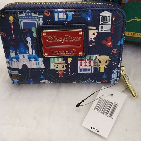 NWT LOUNGEFLY FUNKO DISNEY DAPPER DANS MAIN ST MINI BACKPACK & WALLET SET